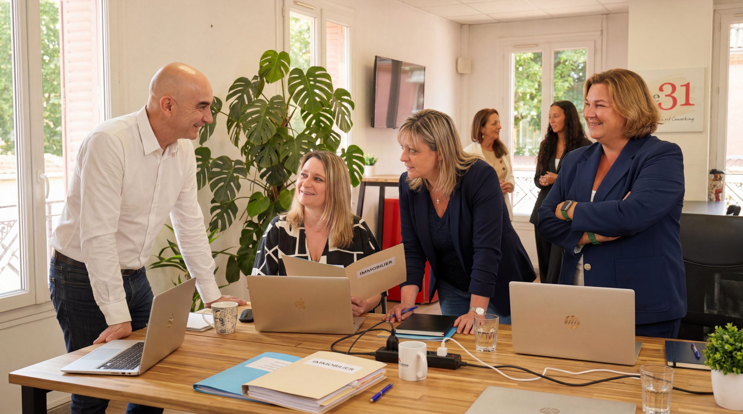 Coach dédié accompagnant un conseiller en immobilier France Demeure